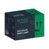 Oprawa gruntowa ogrodowa wbijana LED V-TAC solarna zestaw 2x1.2W IP65 VT-11031 3000K 90lm 3 lata gwarancji